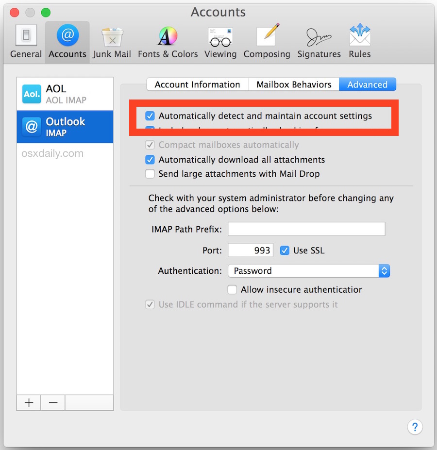 mail app for mac 10.7.5